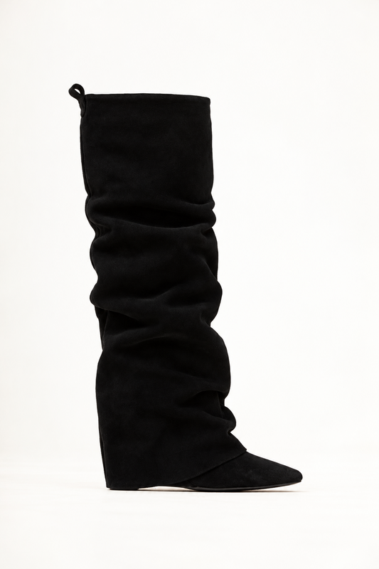 Profilo laterale AGNES SUEDE BLACK