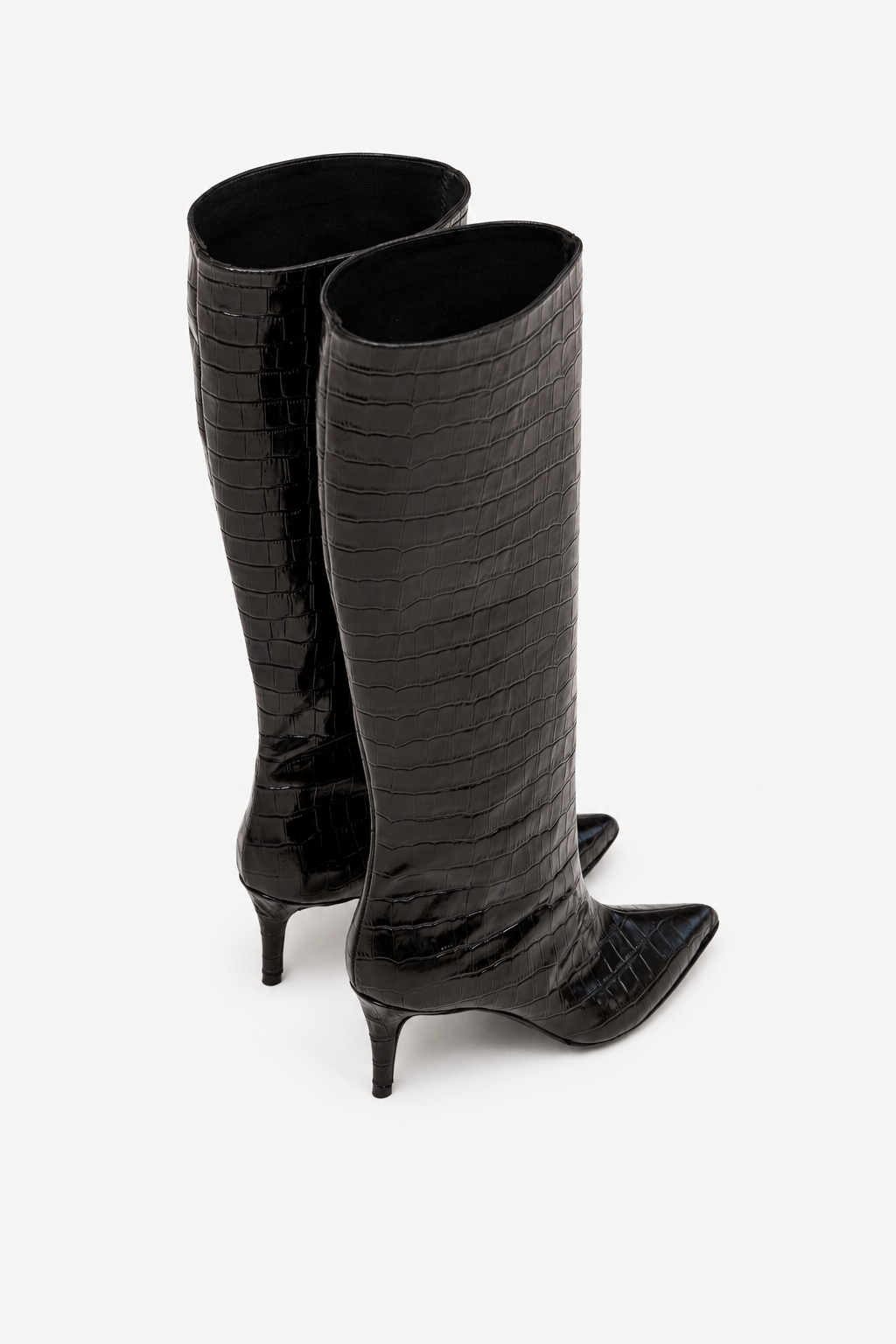 MARLENE BLACK in pelle stampa coccodrillo - coppia